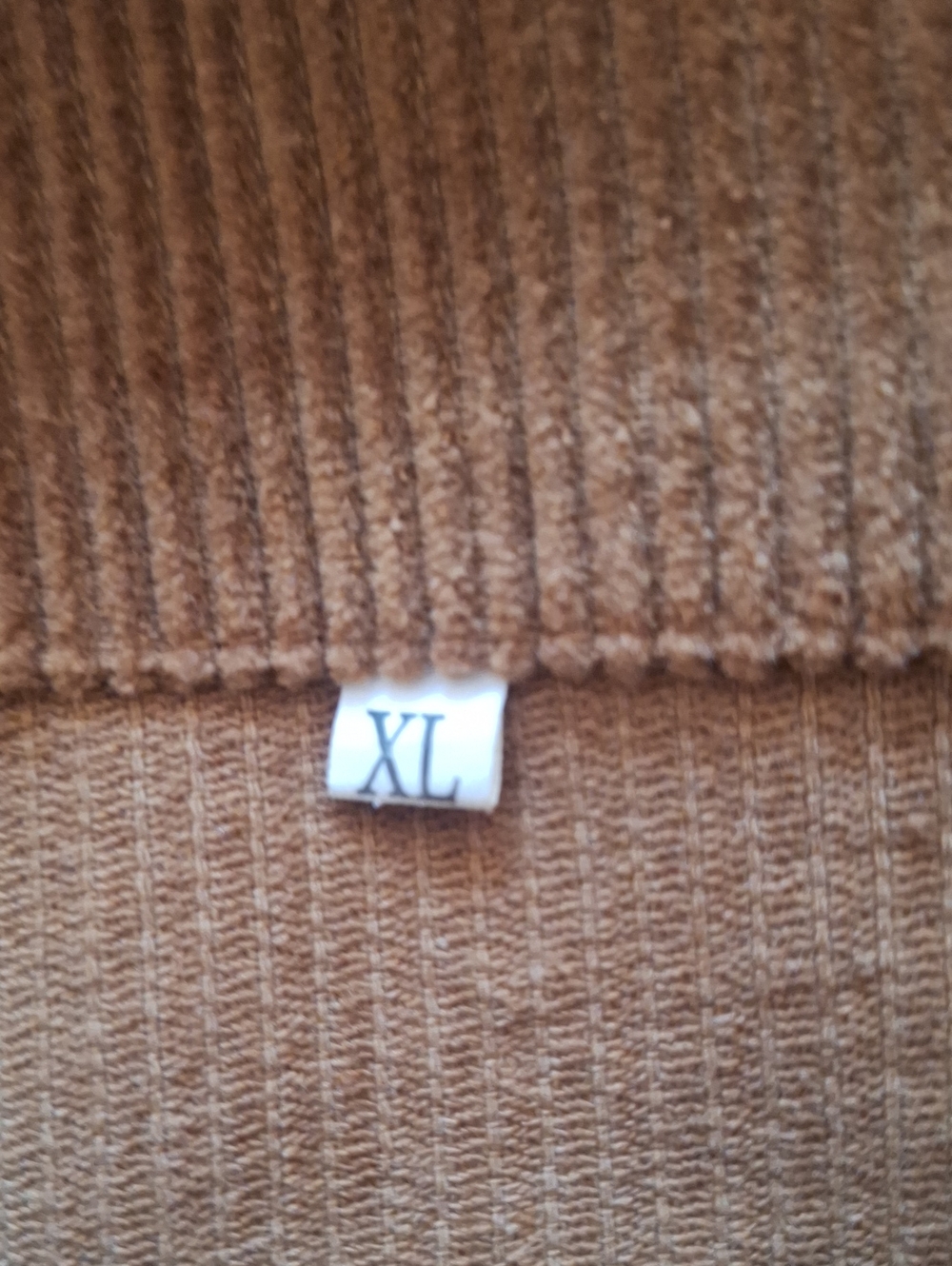 Women’s Corduroy Tunic Dress in Camel - Picture 3 of 4